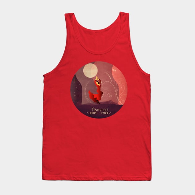 Flamenco Dancer Tank Top by WK Designs